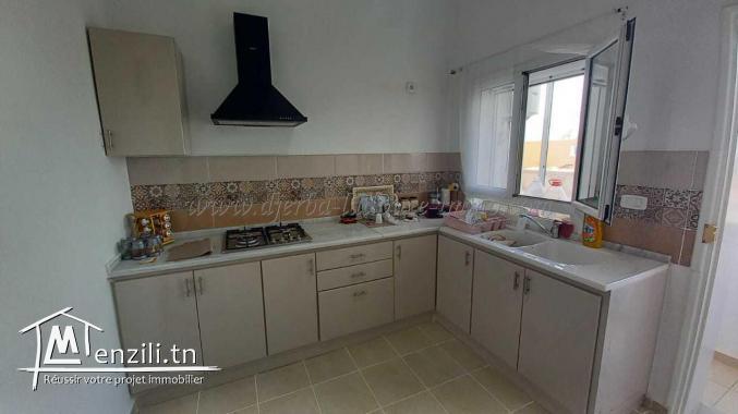 À vendre : Belle appartement neuf meublé S+2, 1er étage – Centre-ville Midoun