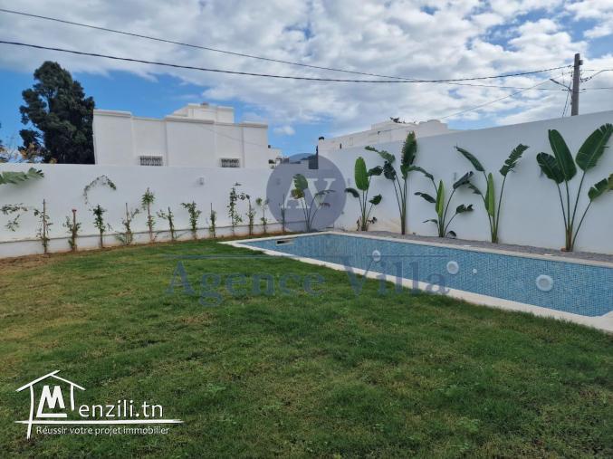 villa neuve avec piscine te vue mer a la marsa