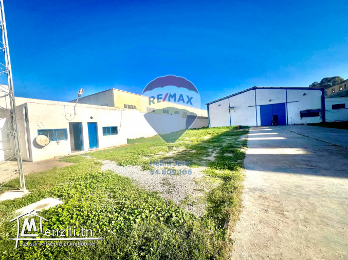 Entrepôt à la Z.I Borj Cedria à louer