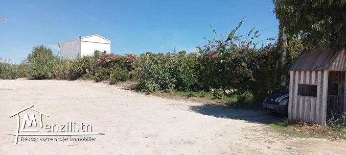 ارض للبيع في قليبية طريق تونس على الطريق الرئيسي