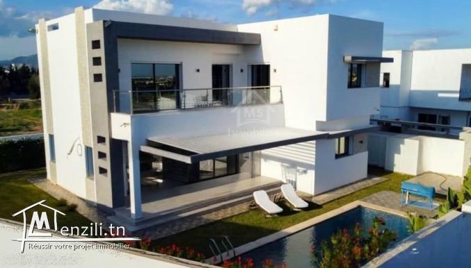 Villa S+4 toute neuve avec jardin et piscine à Hammamet Sud
