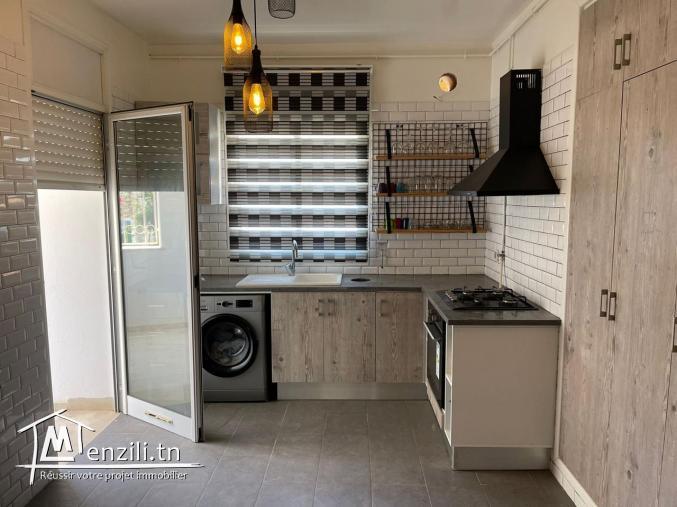 A vendre un appartement S+3 meublé à Gammarth