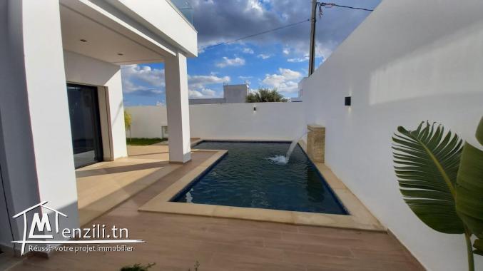 Une villa  jamais habite situe a Hammamet Nord , 5 minutes des hotels Radisson Blu et Le Sultan