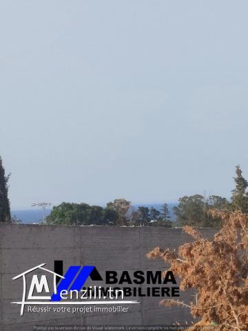 Un terrain vue de mer à vendre situé à Rmila