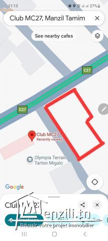 Des terrains à vendre sur la route de Kélibia MC27