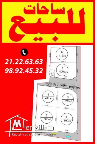 Des terrains à vendre sur la route de Kélibia MC27