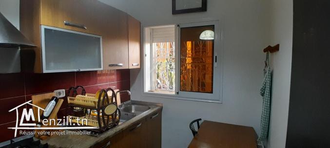 Location annuelle: Un appartement S+2 meublé avec jardin à Hammamet 51355351