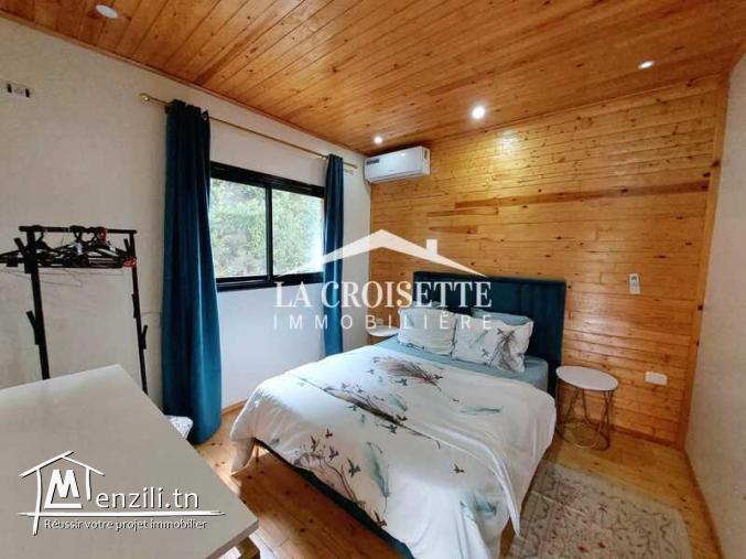 Chalet indépendant S+2 meublé à La Soukra MAL1360