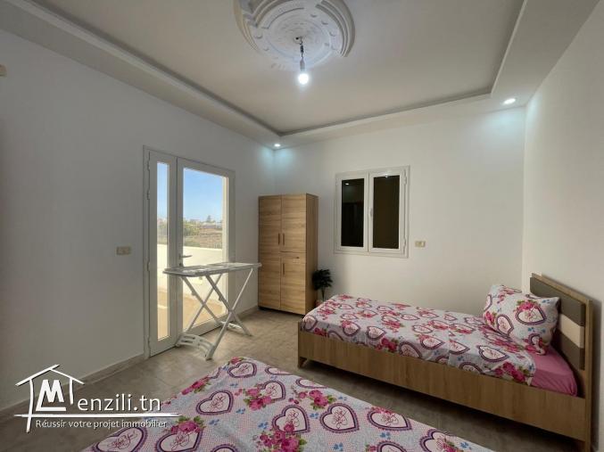 Appartement 2 chambres bien meublé situé dans la zone touristique de Midoun