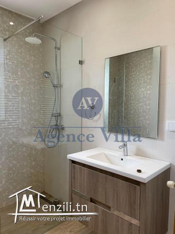 appartement s+2 avec vue degagé a jardin de carthage