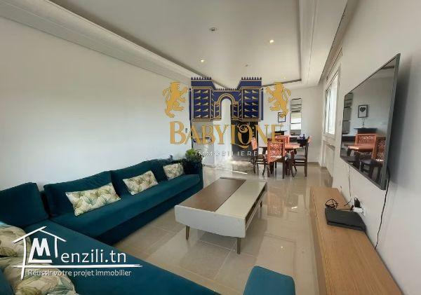 A louer un étage de villa meublé aux jardins de carthage