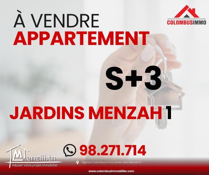 Appartement S3 à Jardin d'el Menzah 1