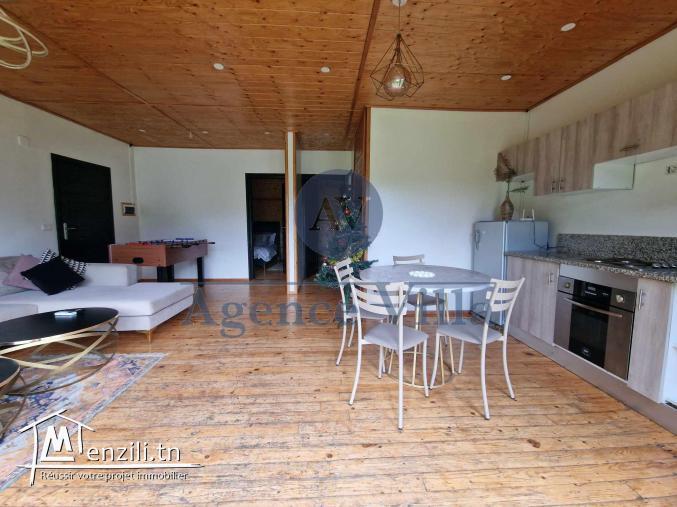 villa s+2 meublée à la soukra