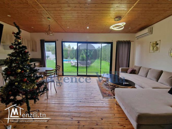 villa s+2 meublée à la soukra
