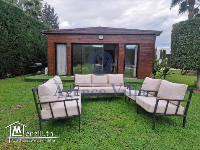 villa s+2 meublée à la soukra