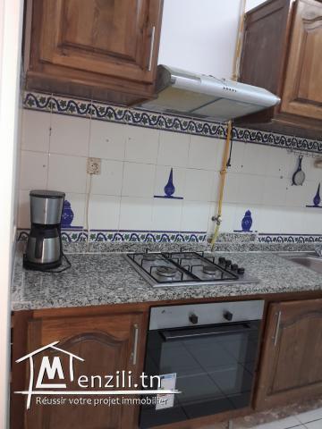 Appartement s+2 bien équipée  meublé  a vendre