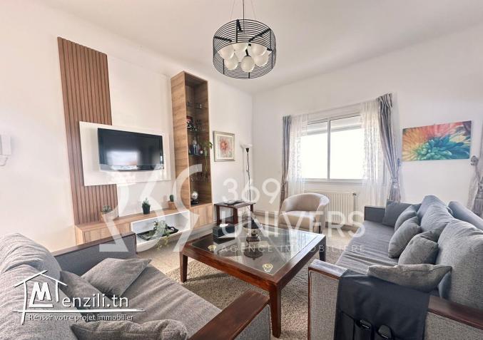 Etage de villa meublé vue sur mer à La Marsa