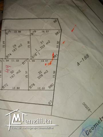 4 terrains constructibles à Lebna