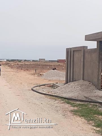 un terrain vue sur mer à kerkouane avec facilité du paiement