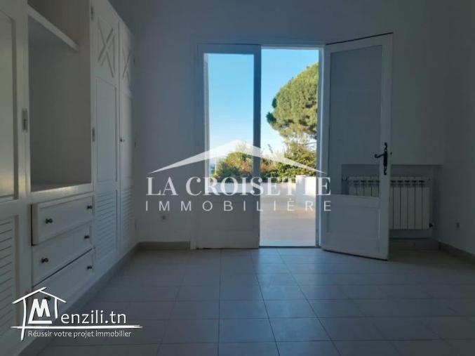 Etage de villa S+2 vue sur mer à Gammarth MEL0063