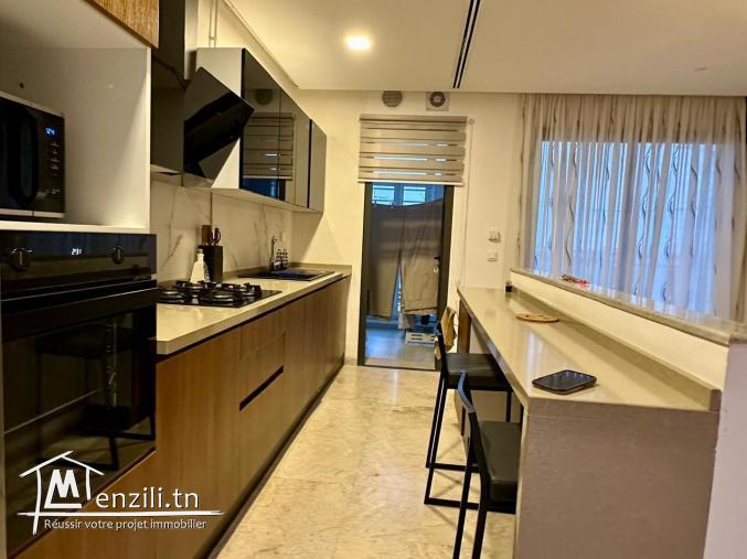 A louer un appartement s1 meublé aux jardins de Carthage