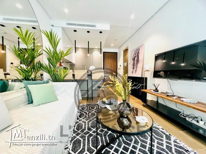 Appartement S+1 meublé aux Jardins de Carthage