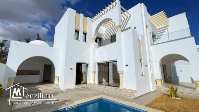 Villa toute neuve S+4 avec piscine à vendre à Hammamet Sud 51355351