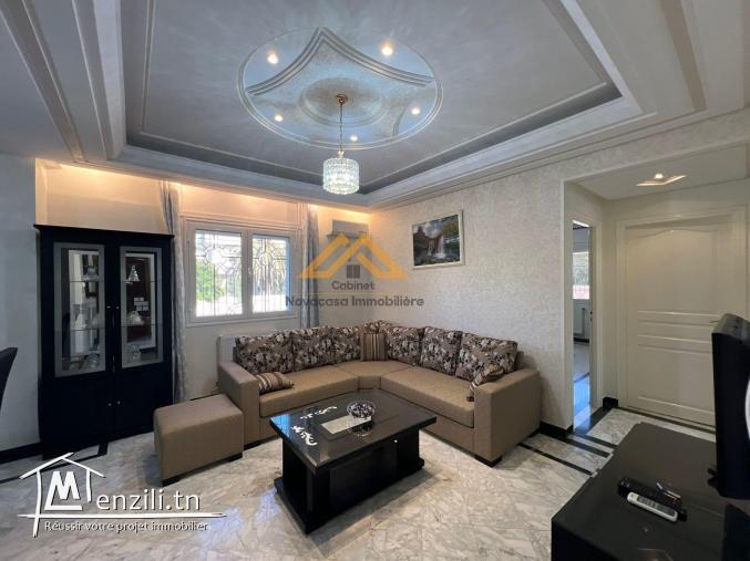 A louer appartement S+2 richement meublé