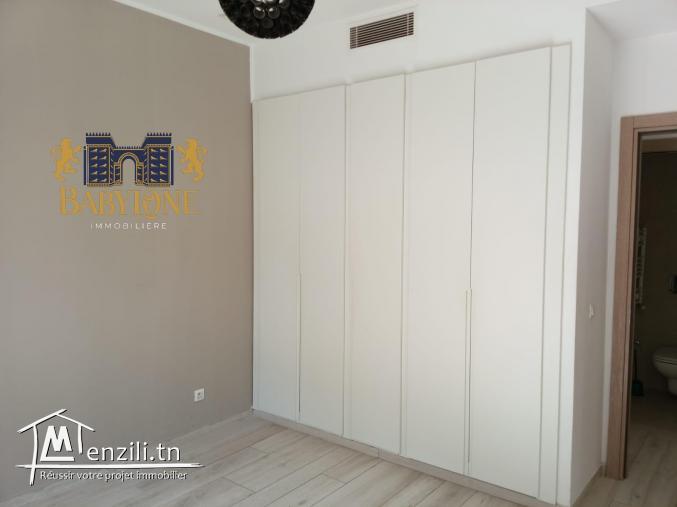 A louer un appartement s1 avec jardin à la Marsa