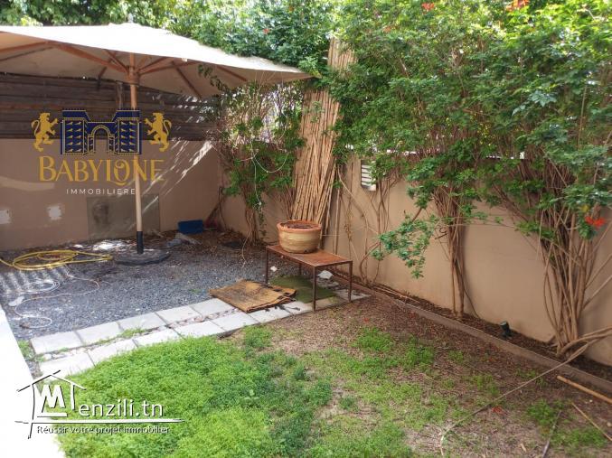 A louer un appartement s1 avec jardin à la Marsa