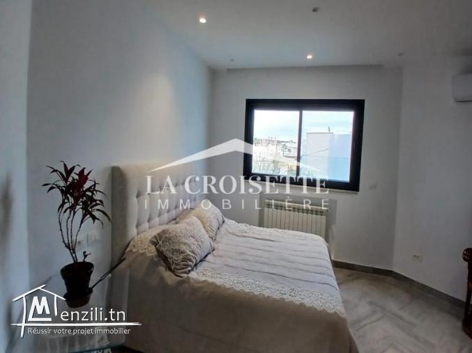 Duplex S+2 avec terrasse meublé à La Marsa MDL0646