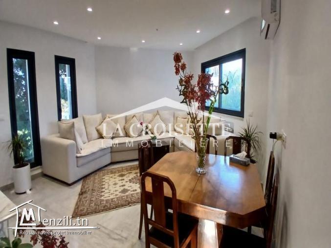 Duplex S+2 avec terrasse meublé à La Marsa MDL0646