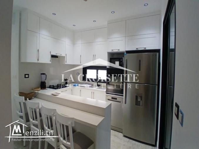 Duplex S+2 avec terrasse meublé à La Marsa MDL0646