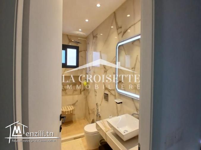 Duplex S+2 avec terrasse meublé à La Marsa MDL0646