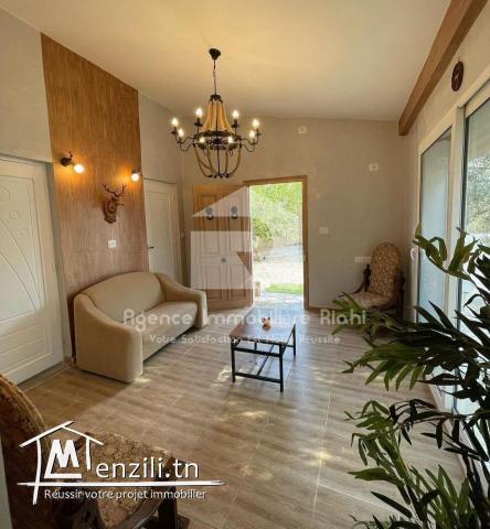 A Louer ( Court durée ) un chalet avec piscine situé à Kalla kebira