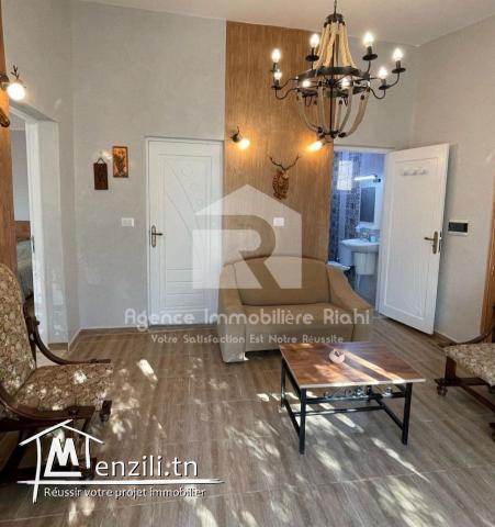 A Louer ( Court durée ) un chalet avec piscine situé à Kalla kebira