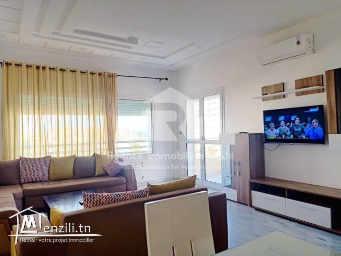 A Louer (Par Jour) un appartement S+2 meublé situé à Cornich sousse