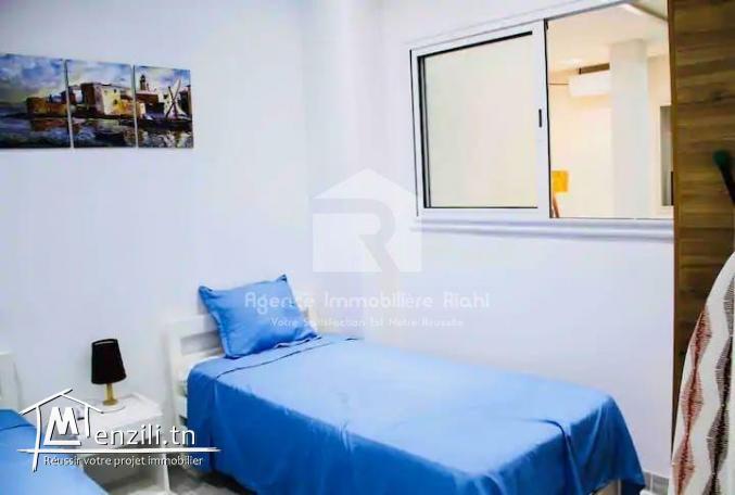 A Louer (Par Jour) Des appartements S+2 meublé situé à Cornich Sousse