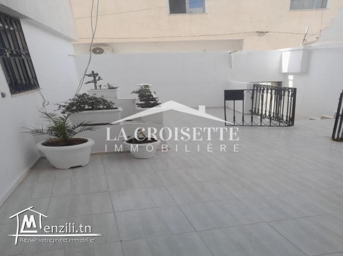 Etage de villa S+2 avec terrasse à La Marsa MEL0524