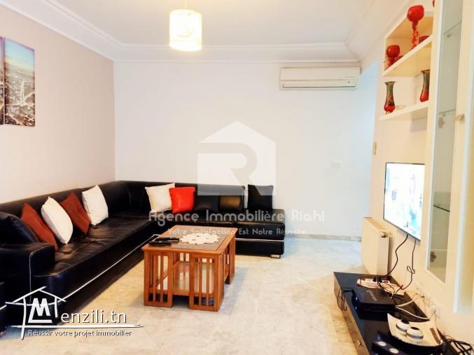 A Louer ( Court durée) un appartement S+2 bien meublé  à Hammem Sousse 