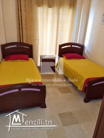 A Louer ( Court durée) un appartement S+2 bien meublé  à Hammem Sousse 
