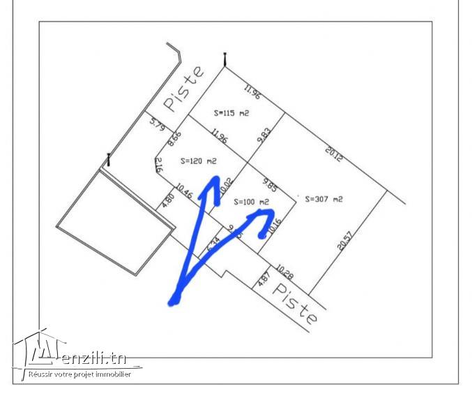 TERRAIN 220 M2 A EZAHRA KELIBIA