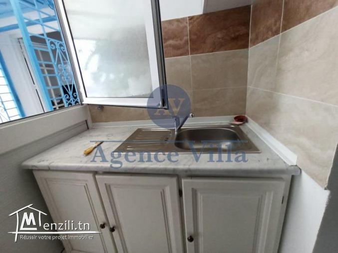 un s+2 au rez de chaussée à la marsa