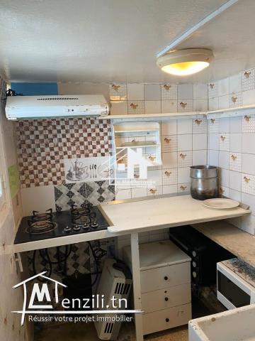 A louer étage de villa S+1 meublé au Bardo