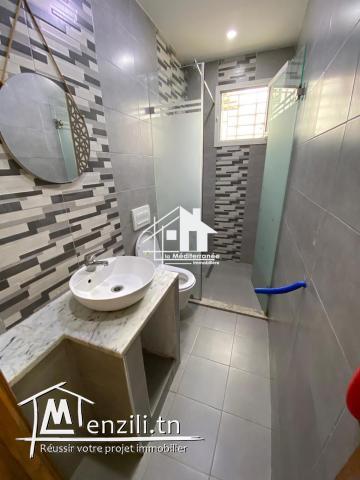 A louer étage de villa S+1 meublé à Saidia