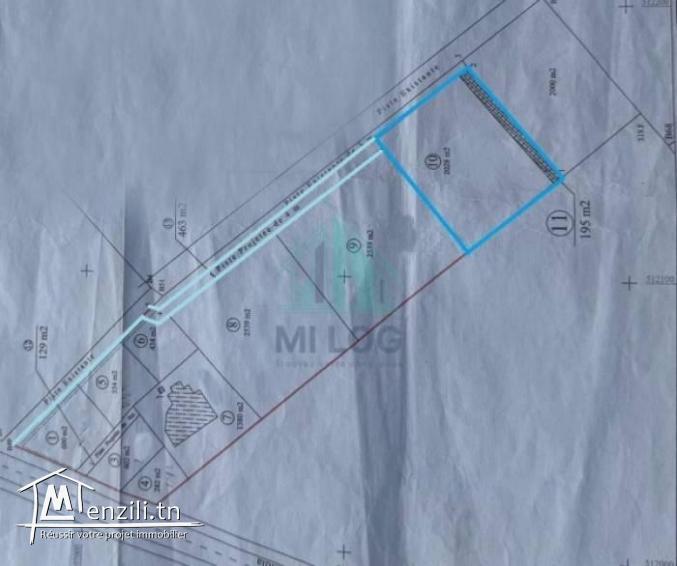 Un Terrain de 2028 m² à Morneg Ouzra