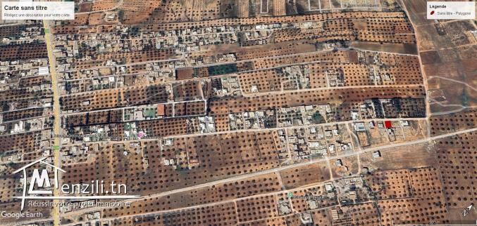 Terrain 316 m2 à 15 min de Hammamet Sud