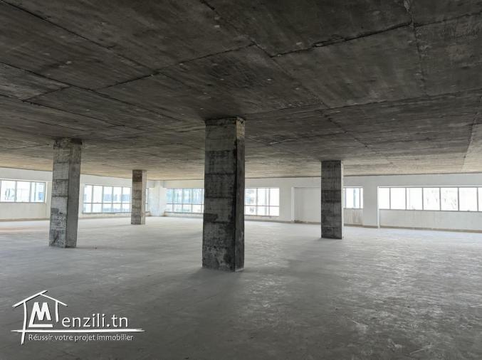 Super bureau 1700 m² en open space au lac 3 kram