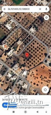 Terrain pour villa à vendre à Borj Touil – Ariana