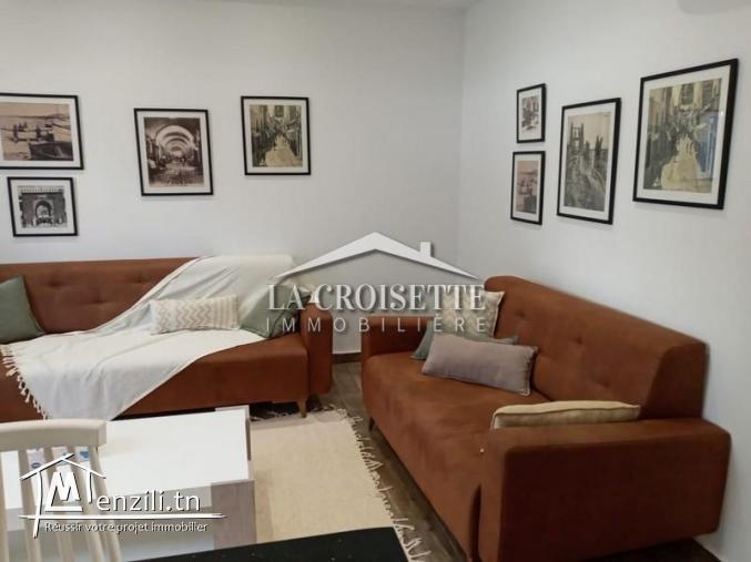 Rez de chaussée S+2 meublé à La Marsa MAL2961